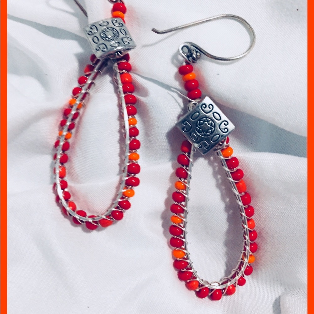 Wire wrapped earrings